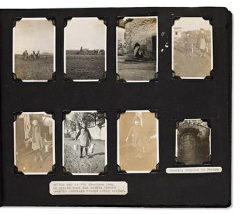 (WORLD WAR ONE.) Three scrapbooks kept by an AEF aerial photographer.